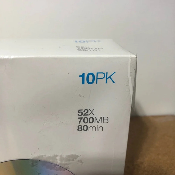 5/$25 Memorex CD-R 52X  700mb 80min10 Disk Pack with Slim Jewel Case NewSealed - Picture 3 of 5